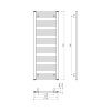 Bruckner Albrecht otopné těleso 500 x 1250 mm černá mat 600.214.6
